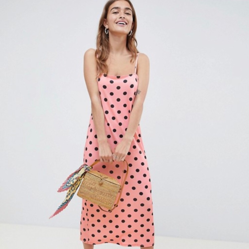 Asos Design Polka Dot Dress